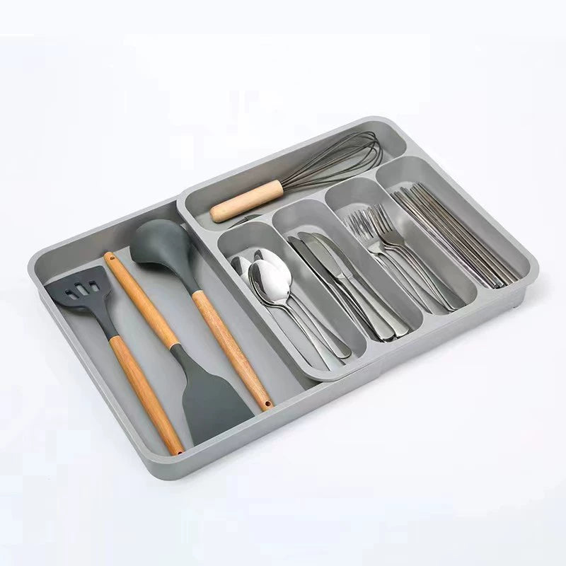 Soup Spoon Knife and Fork Organizing Box Pull-out Draining Rack Kitchen | Sorpresa