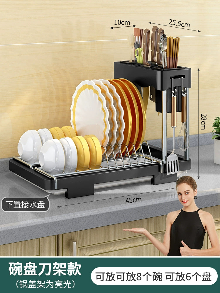 Kitchen Lid Rack Table Multi-Functional For Home Storage Rack Chopping Board Storage Rack Chopping Board Rack Multi-Layer Chopping Board Rack Handy Gadget | Sorpresa