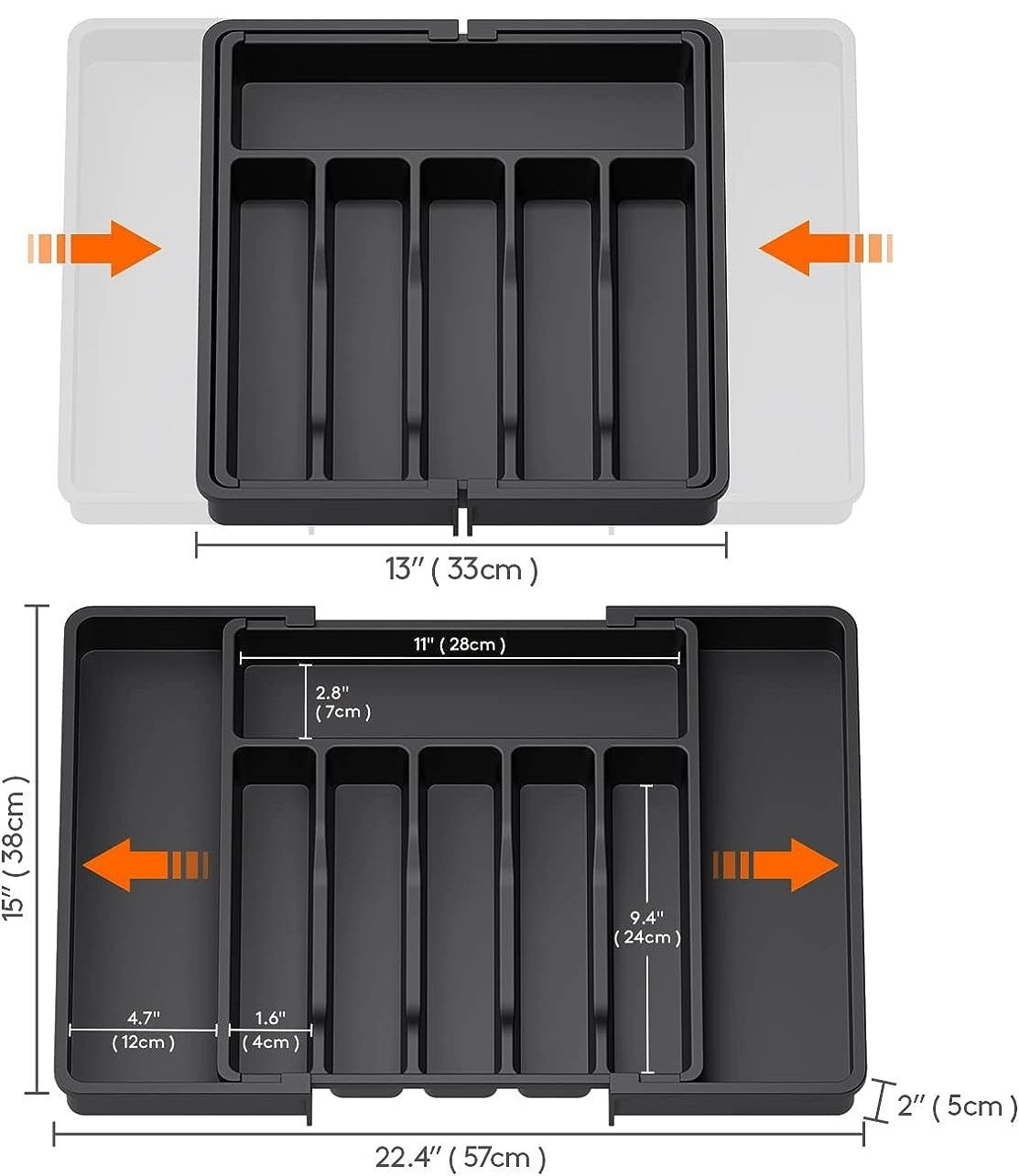 Soup Spoon Knife and Fork Organizing Box Pull-out Draining Rack Kitchen | Sorpresa